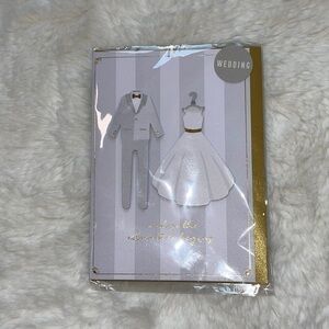 Wedding card brand new still in packet Sheffield office hood and white